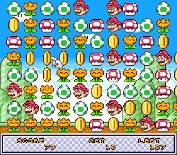 Undake 30 Same Game Daisakusen - Mario Version (Japan) screen shot game playing